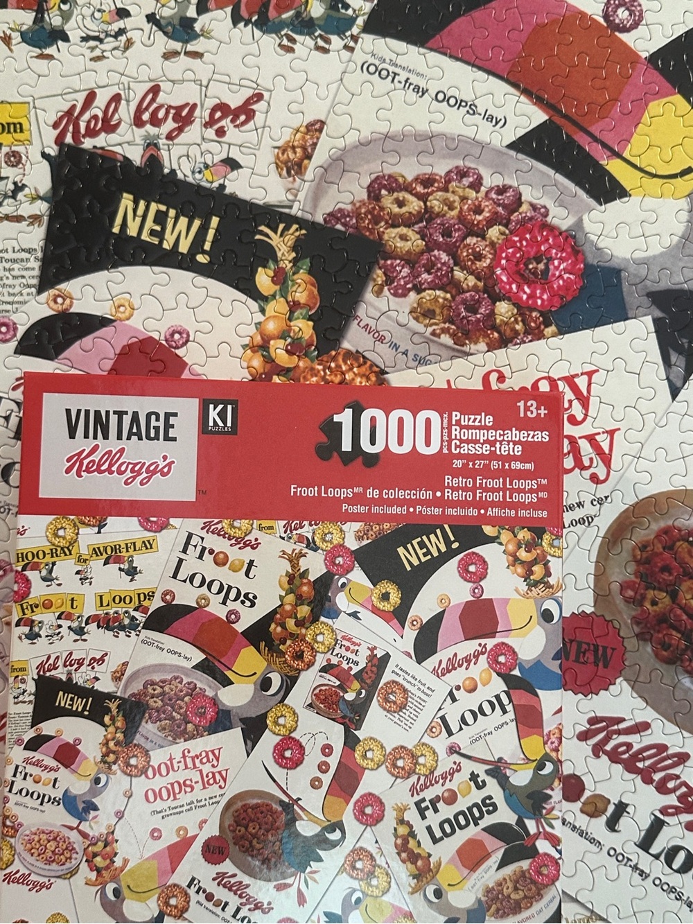 1000 piece jigsaw puzzle Retro Froot Loops